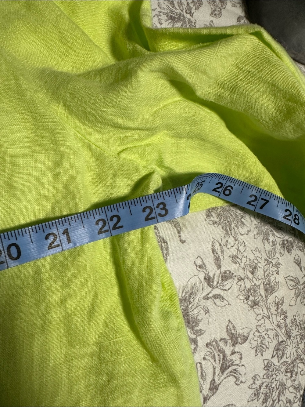 Lulu-B Neon Green 100% Linen Button-Front Jacket - Picture 11 of 11